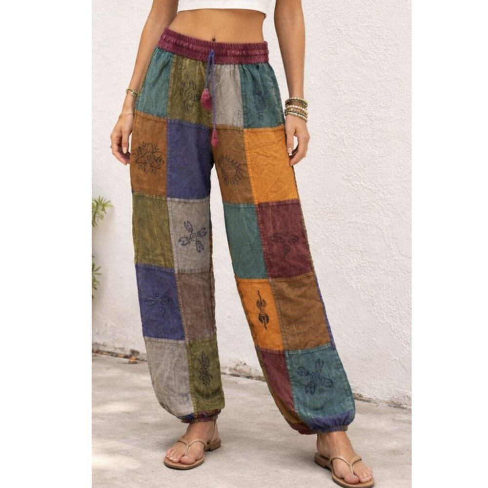 Rising International Multicolor Patchwork Hippie … - image 1